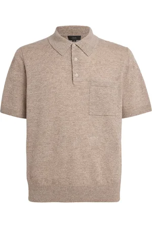 Vince Wool-Linen Polo Shirt