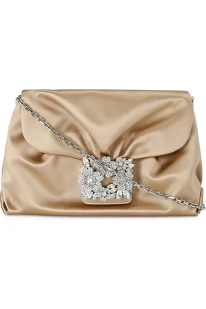 Roger Vivier Mini Satin Efflorescence Clutch Bag