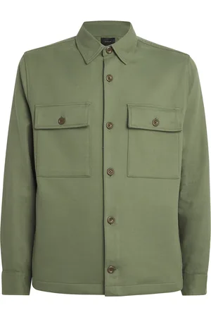 Vince Cotton-Blend Double-Face Shirt Jacket