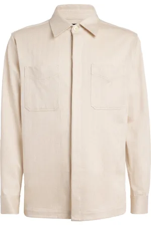 brett johnson Linen-Cotton Overshirt