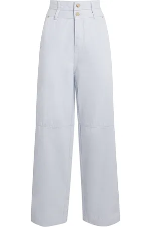 Claudie Pierlot Double-Waistband Wide-Leg Jeans