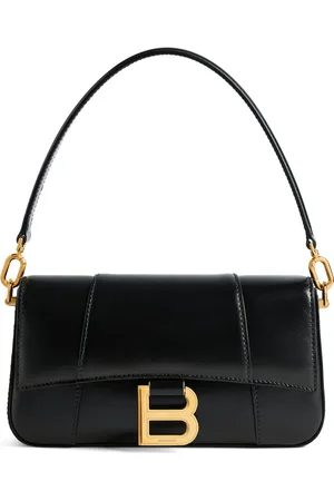 Balenciaga Small Leather Hourglass Top-Handle Bag
