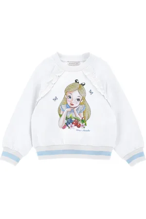 MONNALISA X Disney Embellished Alice Sweatshirt