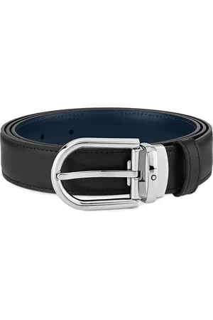 Montblanc Leather Reversible Horseshoe Belt