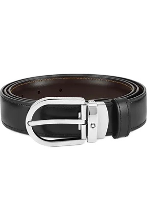Montblanc Leather Reversible Horseshoe Belt