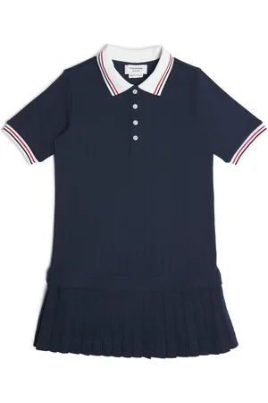 Thom Browne Cotton Pleated Polo Dress