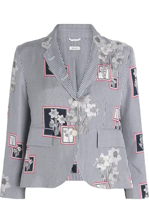 Thom Browne Silk Floral Blazer