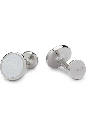 HUGO BOSS Round Double B Cufflinks