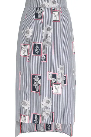 Thom Browne Pleated Midi Skirt