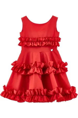MONNALISA Ruffled Party Dress