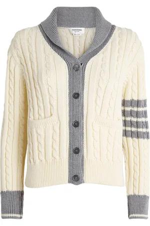 Thom Browne Wool 4-Bar Cardigan