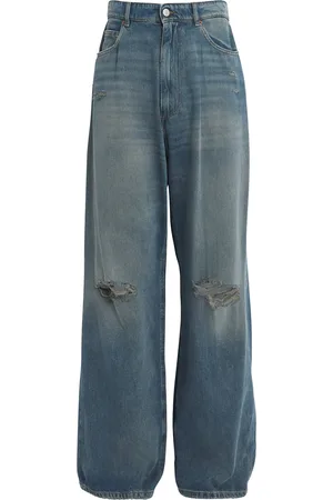 Maison Margiela Distressed Wide-Leg Jeans