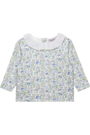 FrenchTrotters Lace-Collar Bluebell Sweatshirt