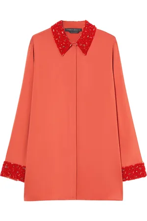 Persona by Marina Rinaldi X Dima Ayad Embellished-Detail Zagara Shirt