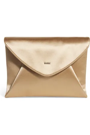Max Mara Satin Envelope Clutch Bag