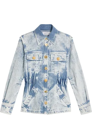 SCHIAPARELLI Bleached Denim Jacket