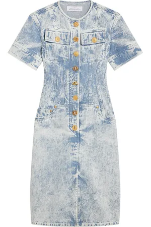 SCHIAPARELLI Denim Corset Midi Dress