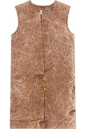 SCHIAPARELLI Denim Sleeveless Mini Dress