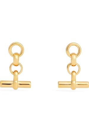 Tilly Sveaas Plated T-Bar Drop Earrings