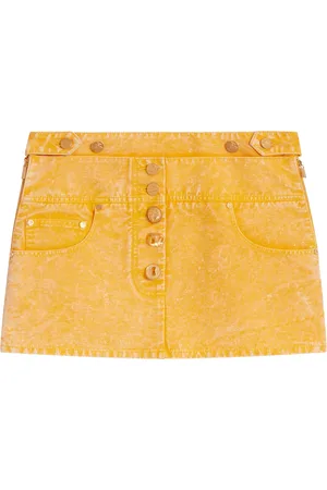 SCHIAPARELLI Faded-Denim Perfect Mini Skirt