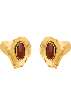 Saint Laurent Cabochon Clip-On Earrings