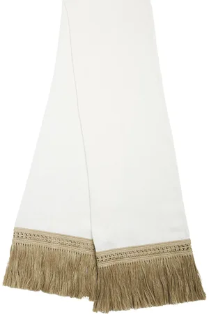 Max Mara Linen Fringed Stole