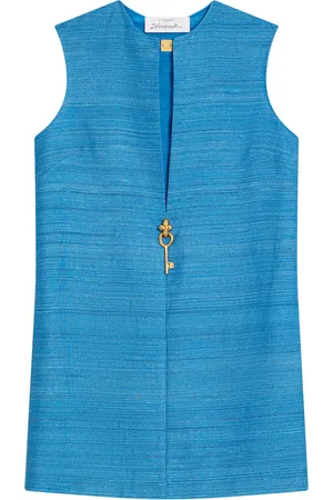 SCHIAPARELLI Silk Sleeveless Mini Dress