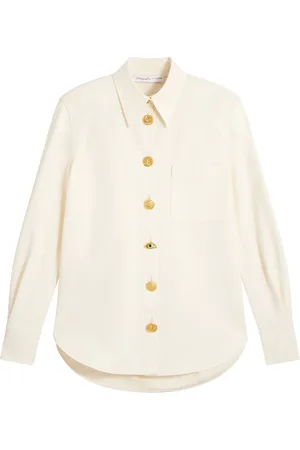 SCHIAPARELLI Bijoux Buttons Long-Sleeve Shirt
