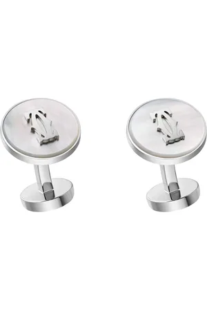 Cartier Sterling Silver Double C de Cufflinks