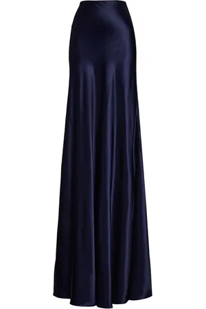 Ralph Lauren Satin Masina Maxi Skirt