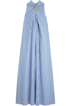 SCHIAPARELLI Cotton Stripe Maxi Dress