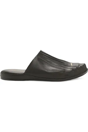 SCHIAPARELLI Leather Embellished Foot Slippers