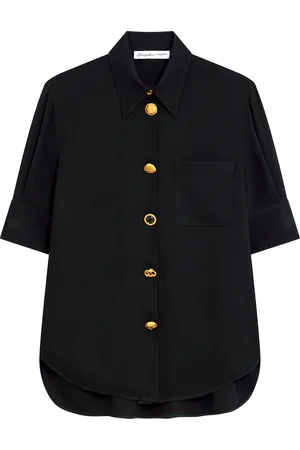 SCHIAPARELLI Bijoux Buttons Short-Sleeve Shirt