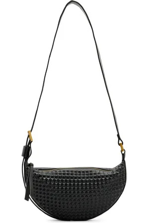 AllSaints Studded Half Moon Cross-Body Bag