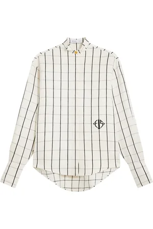SCHIAPARELLI Linen Tuxedo Shirt