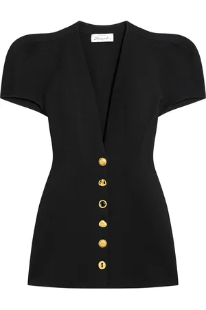 SCHIAPARELLI Short-Sleeve Mini Dress