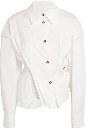 A.W.A.K.E. MODE A. W.A. K.E. Mode Cotton Twisted Corset Shirt