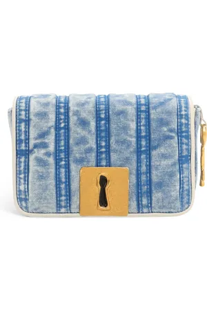 SCHIAPARELLI Denim Schiap Clutch Bag