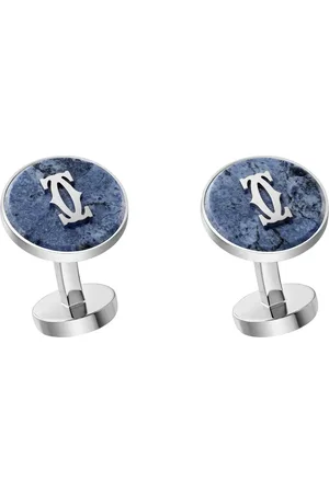 Cartier Sterling Silver Double C de Cufflinks