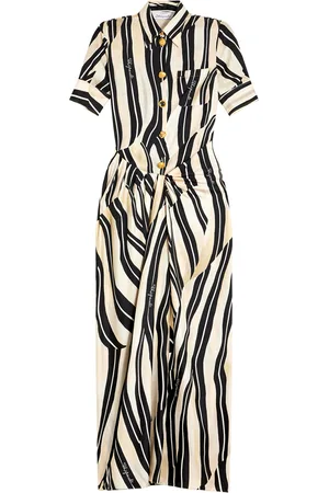 SCHIAPARELLI Silk Printed Maxi Dress