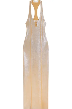 SCHIAPARELLI Knitted Keyhole Maxi Dress