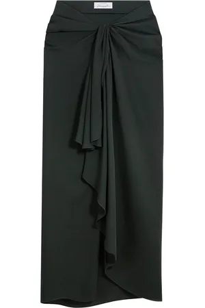 SCHIAPARELLI Pareo Bow Draped Maxi Skirt