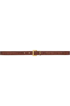 Saint Laurent Calfskin Cassandre Belt