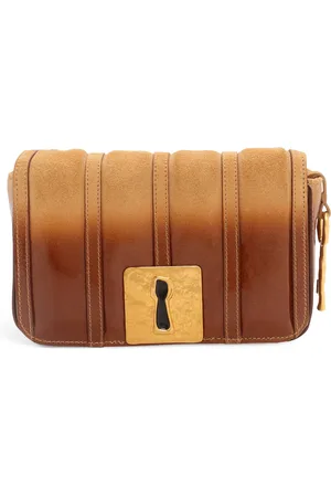 SCHIAPARELLI Ombré Leather Schiap Clutch Bag