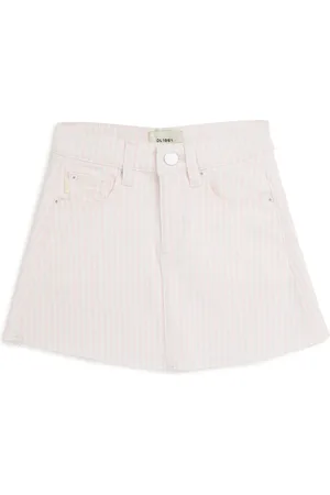DL1961 Kids Denim Striped Jenny Mini Skirt