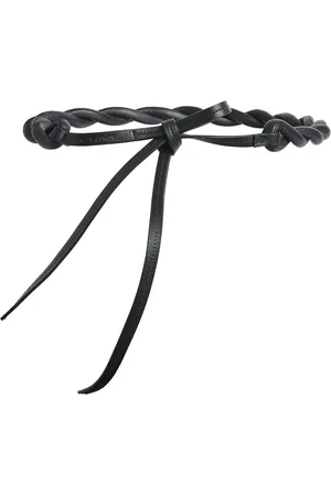 YVES SALOMON Leather Braided Belt