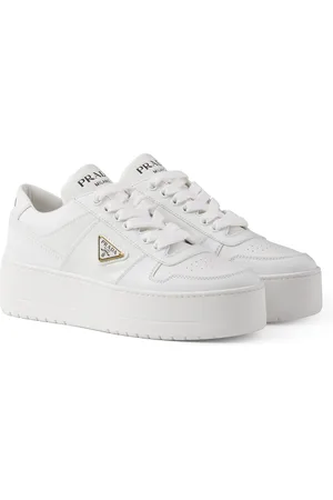 Prada Leather Downtown Sneakers
