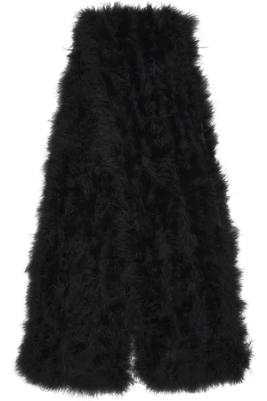 YVES SALOMON Feather Scarf