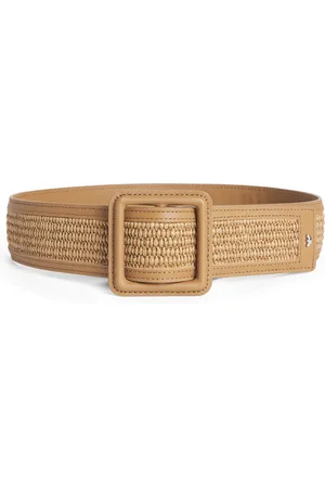 Max Mara Leather Braided-Trim Belt
