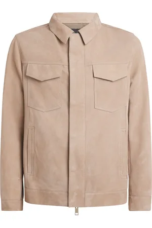 YVES SALOMON Suede Trucker Jacket